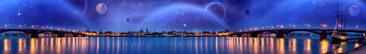 Фартуки для кухни: ГОРОДА - 6424