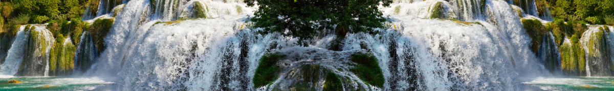 Фартуки для кухни: Водопад - 9045