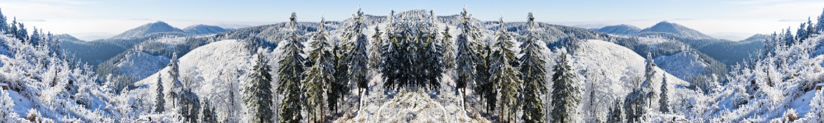 Фартуки для кухни: Горы - 8092